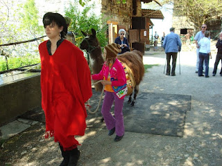 Célia et les lamas
