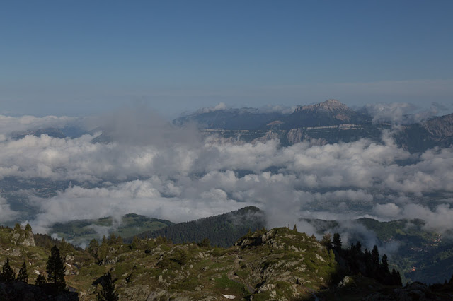 Au dessus du lac du Crozet
