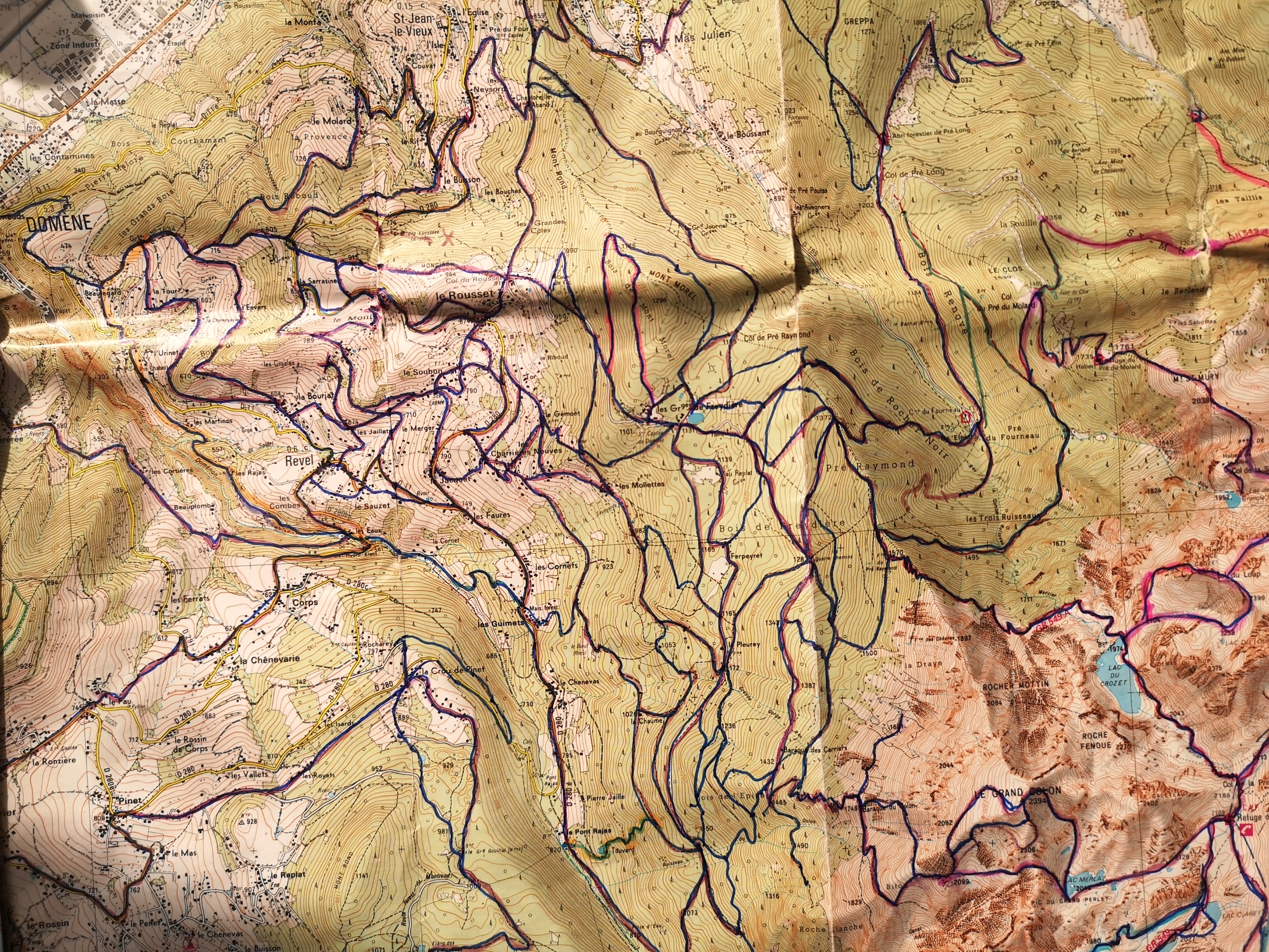 carte de mes pas à Revel